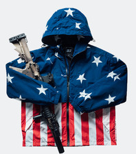 QILO x Wasteland Kooks USA 250th Retro Windbreaker Jacket XL 1/250 Presale picture