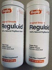 NEW RUGBY REGULOID LAXATIVE POWDER SUGAR FREE REGULAR FLAVOR 10oz (2 PACK INCL) picture