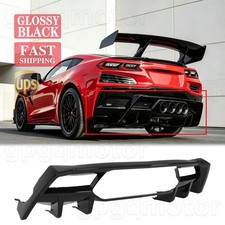 For Corvette C8 Z06 2023-27 Glossy Black Performance Add-On Rear Bumper Diffuser picture