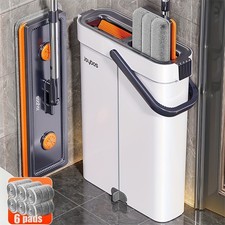 mop and bucket set, dry And Wet Flat Mop For Floor Cleaning, Reusable Pads picture