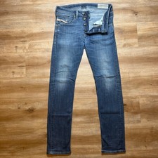 Diesel Belther Jeans Mens 29x32 Blue Regular Slim Tapered Stretch Denim 0814W picture