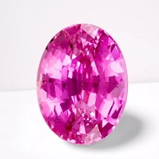 Superb Pink Sapphire Oval Cut Flawless Natural 8.99 Ct Loose Gemstone Certified picture