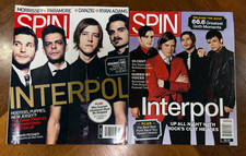 Interpol Spin Magazine April 2005 & August 2007  - no label - 2 magazines picture