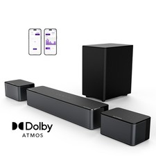 ULTIMEA 5.1 Dolby Atmos Soundbar 450W Wireless Subwoofer Bass Boost Poseidon M4T picture