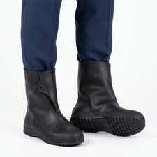 Tingley Workbrutes Black Rubber Overshoes Boots Waterproof Mens Sz 8 Cleated picture