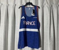 France 24/25 Adidas Adizero Pro Elite Team Issue Running Singlet Size L NWT picture