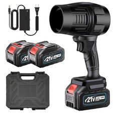 Cordless Leaf Blower Turbo Blast Strong Wind Yard Leaves Dust Clean 2x Batteries picture