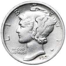 1920-D Mercury Dime Better Grade Nice Coin picture
