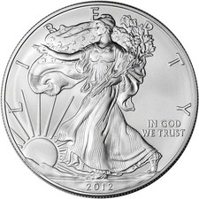 2012 American Silver Eagle Coin 1 oz $1 - BU picture