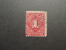 US Stamp Scott # J29 1894 1c Postage Due, Vermillion , Perf 12 Unwatmkd,  F  OG picture