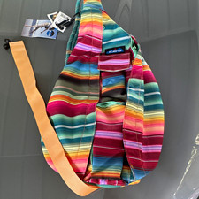 KAVU Rope Sling 6L Multicolor Zip Sling Bag Adjustable Strap 2 Pockets picture