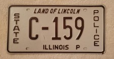 Obsolete Illinois State Police District C (Chicago/Cook County) License Plate picture