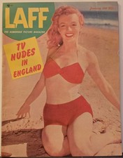Vintage LAFF Magazine January 1953 Marilyn Monroe Pin-Up Bikini Cover Very Nice picture