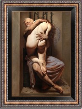 Hand-painted oil painting art female woman young Nude on canvas 24