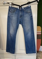 Adriano Goldschmidt The Protege Jeans Men 32x28 Blue Straight Leg picture