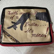 brighton handbag “With One Push Of A Button It’s Mine” Rare In Hand USA Shipping picture