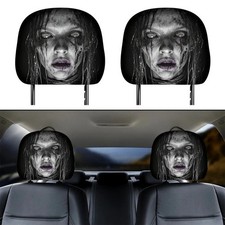 2PCS Halloween Shadow Headrest Covers Car Seat Protector picture