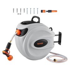 VEVOR 84FT Hose Reel, Garden Hose Reel with 9-Pattern Nozzle - - Scratch & Dent picture