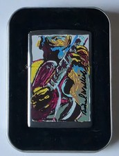 1998 Vintage Unfired Zippo Lighter Richard Wallich Guitar Series Seal Intact picture