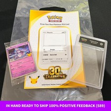 Target Mewtwo Pokemon Promo Family 30th Anni SEALED Draw Your Own Card/Case  picture