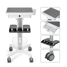 Dental Multi-Function Trolley Cart Compact 360° LOCKABLE WHEELS built-in plug picture