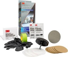 3M Ultra Headlight Restoration Kit Contains Masking Tape Light Sanding Discs picture