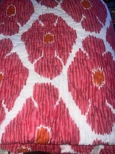 John Robshaw King Quilt Poppy Azalea Reversible Cotton Voile picture