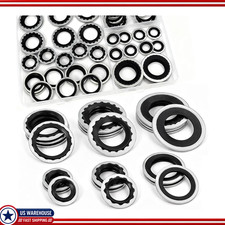 52 PCS R134a AC Gasket Kit Compressor Gaskets, /C Line Seal Washers Automotive A picture