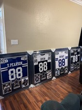 Dallas Cowboys 88s Authentic Autograph Framed Jersey Set COA Americas Team picture