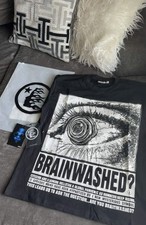 Hellstar Men's T-Shirt Size M with NFC Scanning and Glitter Letter picture