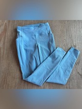 Lululemon Power Thru Ribbed Leggings Blue Size 6 28” High Rise picture
