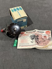 VINTAGE PENN SEABOY NO. 85 FISHING REEL VERY RARE MOTTLED DARK MAROON & BLACK picture