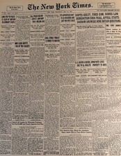 Vintage Scopes Monkey Trial Evolution Fight NEW YORK TIMES News Article picture