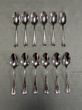 12-Mikasa FRENCH COUNTRYSIDE TEASPOONS Glossy Stainless Steel NEW picture
