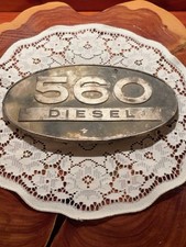 Original Farmall IH 560 Diesel tractor hood emblem 369129R1 vintage 1958-63 picture