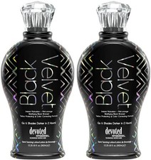 Lot of 2 Black Velvet by Devoted Creations Black Bronzer Tanning Lotion picture