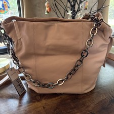 NWT Kooba Dante Leather Shoulder Handbag Blush MSRP $448. picture
