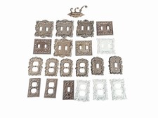 Lot 20 Ornate Cast Iron Metal Light Switch Plate Outlet Covers Victorian Style picture