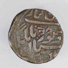 1873-1895 India - Jodhpur Queen Victoria / Jaswant Singh Silver Rupee - Pali picture
