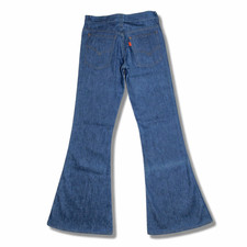 Vtg 70's Levi's Bell Bottom Flare Jeans 25 x 30 Orange Tab Hippie Boho 784 613 picture