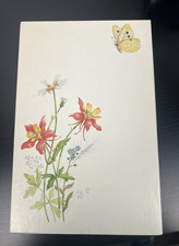 Vintage Current Stationery, Cards Set China Florals Columbine Made in USA UNUSED picture