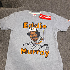 Homage Brand  Baltimore Orioles Eddie Murray  Gray T-Shirt Size S No Tag picture