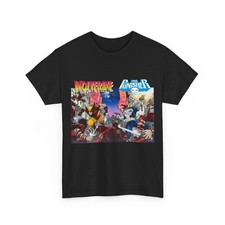 Wolverine Punisher T-Shirt Marvel Comics Jim Lee Art The Hand Vintage-Style Tee picture