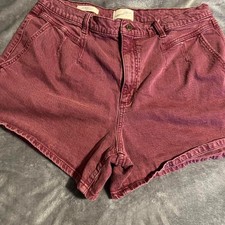 Universal-thread Women's Burgundy and Purple Shorts picture