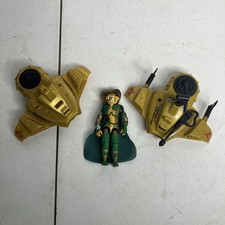GI Joe Hasbro 1986 Serpentor V1 Cobra Emperor With 2 Air Chariot InComplete picture
