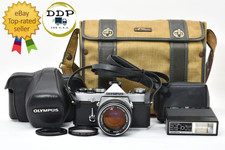 [N Mint w/ Case , Flash ] Olympus OM-1 50mm F1.4 SLR 35mm Film Camera JAPAN picture