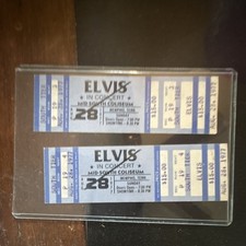 Elvis Presley Elvis in Concert Original Vintage Ticket Stub Aug 28 1977 Memphis picture