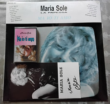 MARIA SOLE-MA IO TI AMO LP+CASSETTA STEREO 7  LOCANDINA CON AUTOGRAFO picture