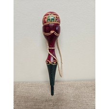 Vtg Handcrafted Nicaraguan Wooden Balero Game - Traditional Cup & Ball Folk Toy picture