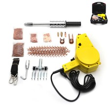 Premium Auto Body DENT REPAIR KIT Electric STUD WELDER GUN w/ 2lb Puller Hammer picture